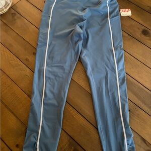 FP Movement by Free People Sky high Blue High-Waisted Seam-Trim Leggings